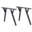 Pied de table en acier Massi
