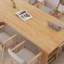 Bureau rectangulaire brun en bois massif-419540119