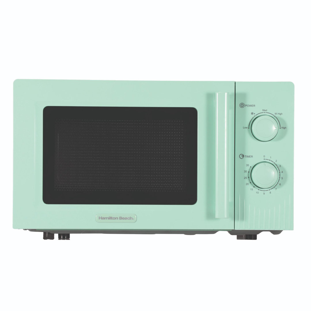 Hamilton Beach Green/White Miami Manual 800W Microwave - Mojito Mint - Image 3