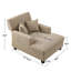 Chaise longue rembourrée en tissu 39,76 po-1990492641