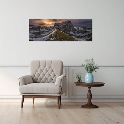 «Dramatic Mountain Landscape», art dramatique serein, paysage paisible de montagne