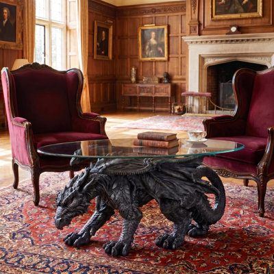 Warwickshire Dragon Figurine Coffee Table