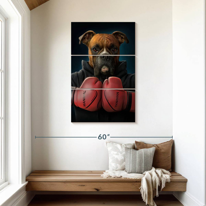 Brampt Boxer Dog, H 45 po x l 28 po