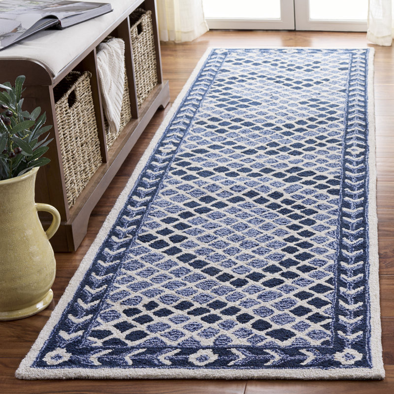 Metro 758 Hand Tufted Performance Geometric Rug, Runner 2'3" x 8'