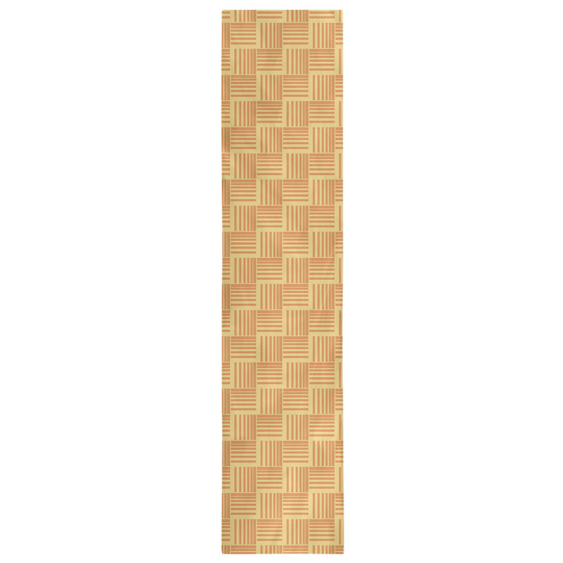 Fractured Stripes Table Runner, 16" x 90", Light Yellow/Orange