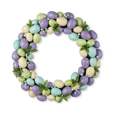 18" D Polyurethane Easter Egg Wreath