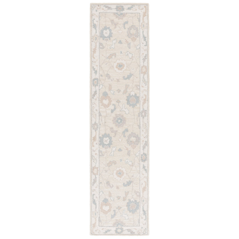 Ebony Hand Tufted Wool Pile Oriental Rug, Runner 2'3" x 9"
