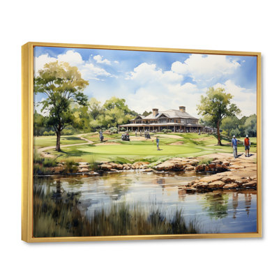 Country clubs «Gold Putting Green» sur toile