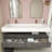 Alysa 60''Wall-Mounted Double Bathroom Vanity Set-71095543