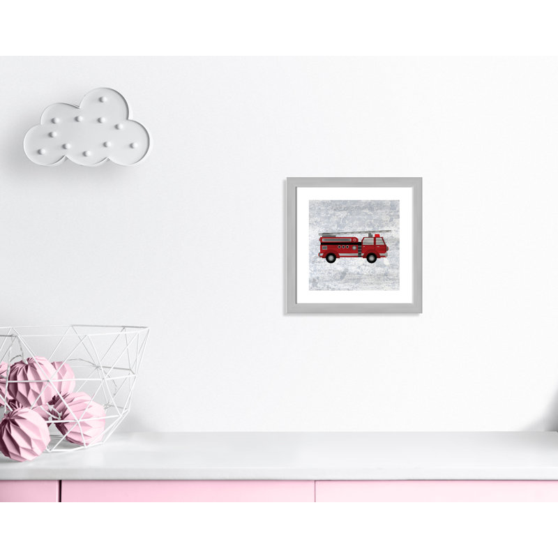 Rouge 1 impression sur papier, H 16 po x l 16 po x P 0,6 po, Encadré plat argent