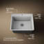 Kennon 25" L x 22" W Undermount Kitchen Sink