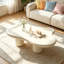Table basse crème nuage de 48,4 pouces