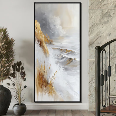 Kaiser Pure Golden Winter Beach Landscape IV - Décoration murale plage
