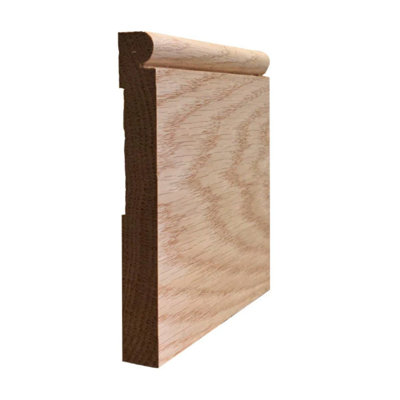 EWBB26 Beaded 5-1/4" Tall x 11/16" Baseboard Moulding. Unfinished