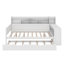 Lit de jour polyvalent en bois avec tablettes de rangement et bureau d'étude-1424249884