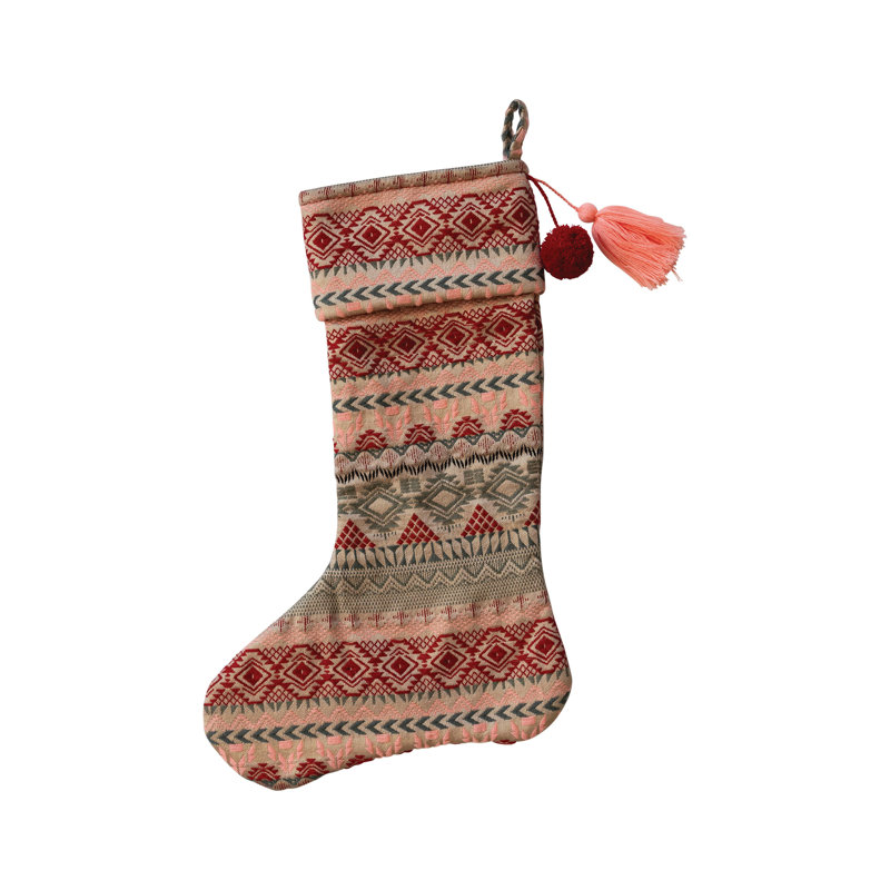 Woven Jacquard Stocking With Pattern