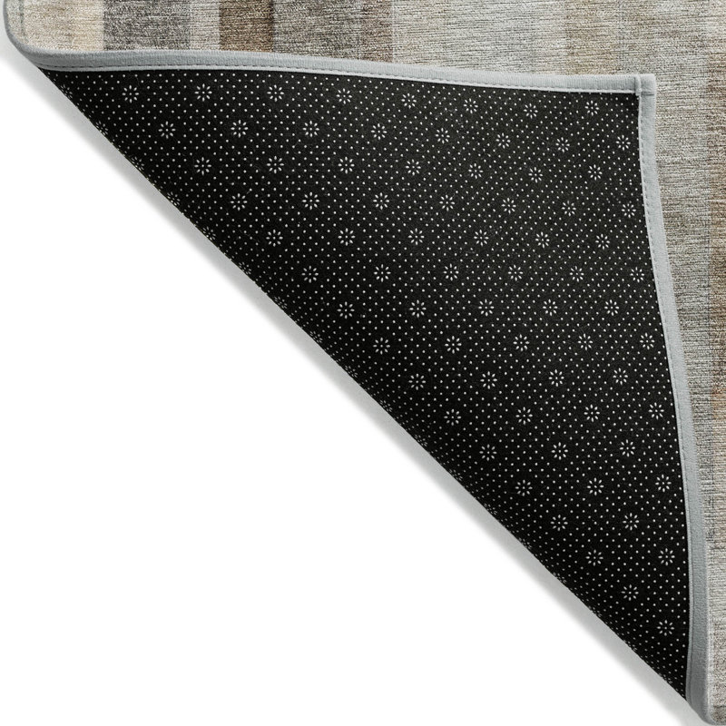 Laventhia Brown Washable Indoor-Outdoor Rug - LOOMLAN, 3' x 5'