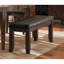 Finition banc en bois 1pc similicuir rembourré