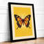 Golden Butterfly Modern - Framed Print-677796053-677796072