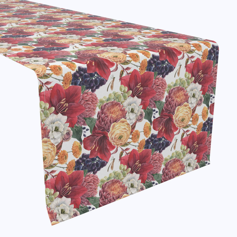 Floral Table Runner, 72" x 12"