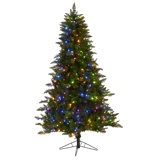 Lighted Artificial Spruce Christmas Tree