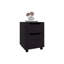 Nightstand, 1 Drawer, 4 Legs, Black