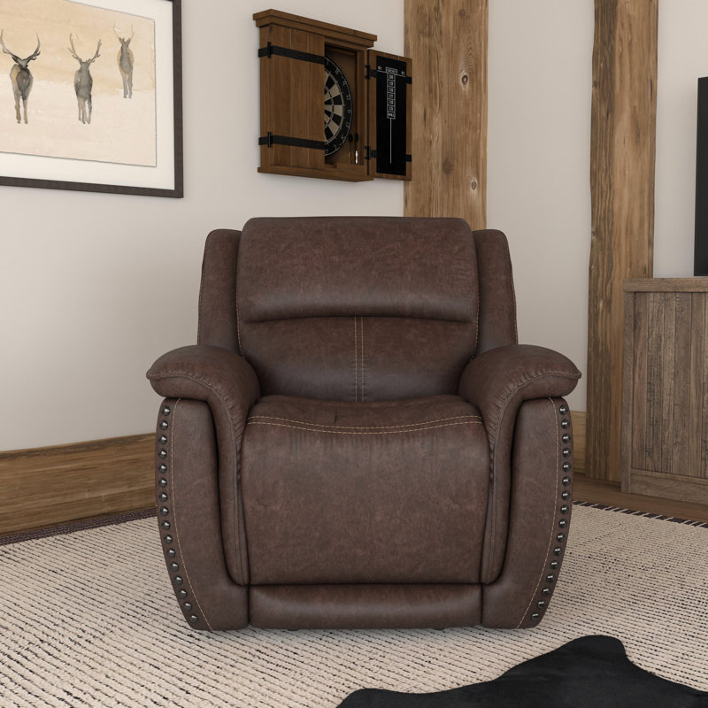 Fauteuil inclinable électrique Beau avec repose-tête électrique, Brun