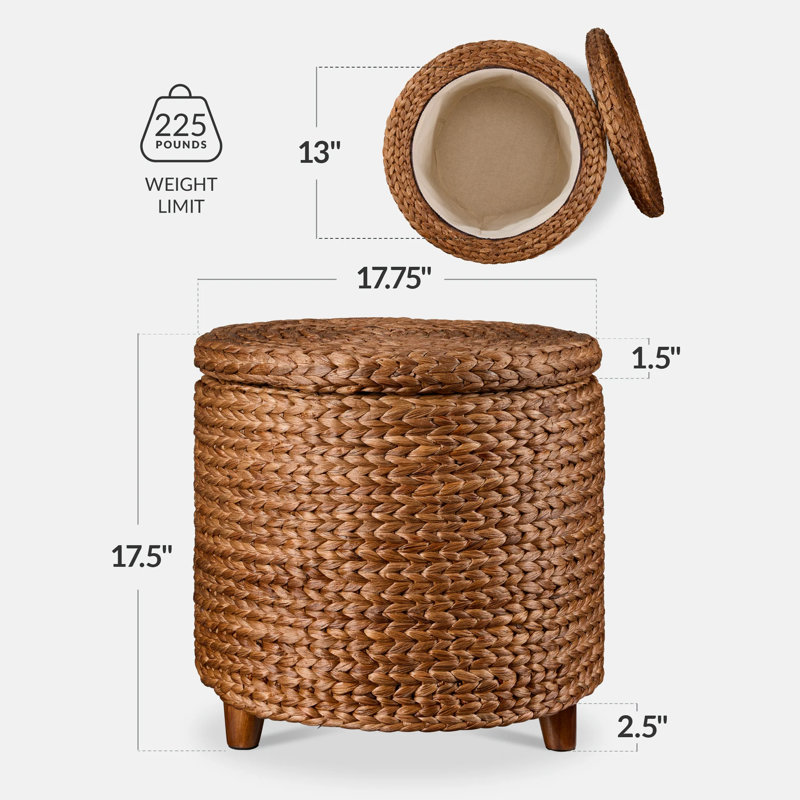 Storage Footstool, Brown
