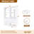 Freestanding 48" Closet System With 5 Wood Drawers ( Set of 2 )-2037536248