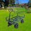 Les chariots de jardin Wagon Cart facilitent le transport du bois de chauffage (vert)