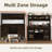 Abrianna Farmhouse Coffee Bar Cabinet with Storage, 55” Wine Bar, Wine Racks for Dining Room kitchen-1758773210