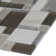 Magica Random Sized Glass/Stone Mosaic Tile in Gray/Brown