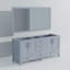 Meuble-lavabo double gris foncé de 72 po X P 22 po D et 28 po Miroir
