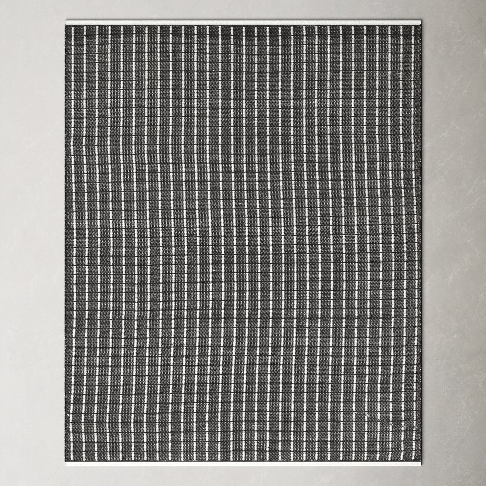 Malmo Handmade Recycled P.E.T Black/White Indoor/Outdoor Rug, Rectangle 9' x 12'