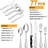 Canora Grey Bailey-Shay Stainless Steel Flatware Set - Service for 12