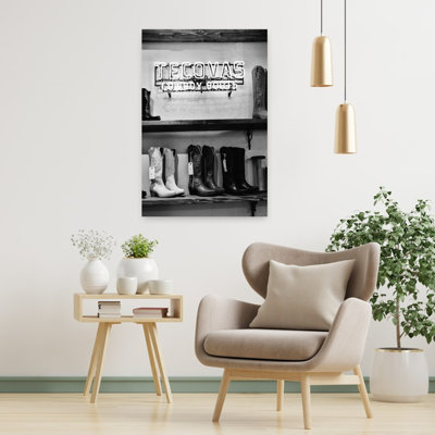 Tecovas Cowboy Boots Retro Rustic Vintage Wall Art Print