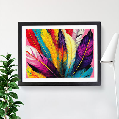 Colourful Bird Feathers Vol.5 - Framed Print