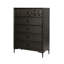 Commode haute Kaira, 5 tiroirs, détails en métal-111934046
