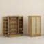 Rangement de 41 po pour garde-manger, 12 tablettes de porte, 5 tablettes réglables, aspect naturel, armoire, ton