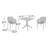 Farrah 2-Person Square Patio Dining Set with Stackable Chairs-49295857
