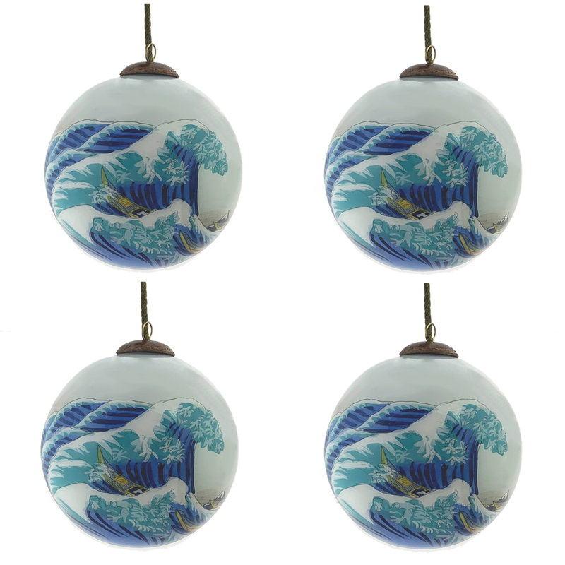 Ornement boule La grande vague de Kanagawa
