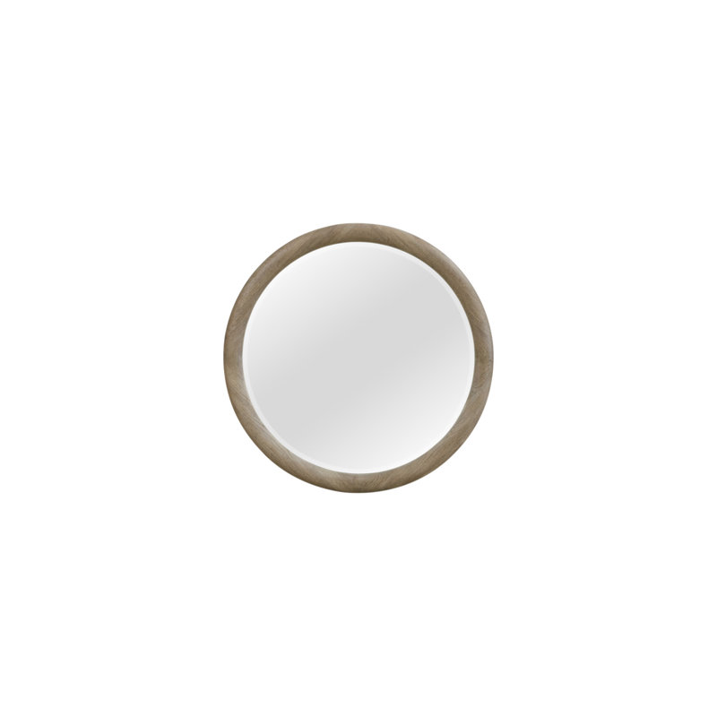 Miroir rond English Oak