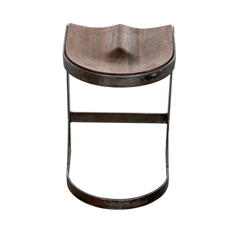 Baxter Counter Stool with Metal Frame, Counter Stool (24" Seat Height)