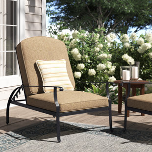 Frazee Patio Chair with Cushions (Set of 2)