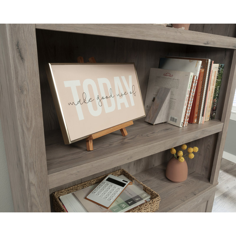 Brunoy 5 Shelf Bookcase W/Doors Pm, Laurel Oak
