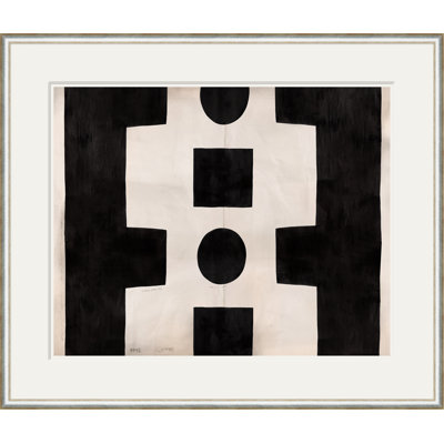 Black and White Abstract (Var. 1) Framed Print