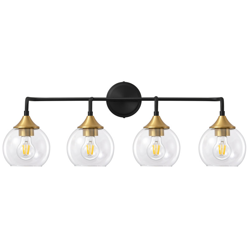 Scheider Dimmable Bathroom Vanity Light, 4, Black