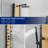 3-way Diverter Shower Tower Panel System With Rainfall Shower Head And Handheld Shower Head in Black and Bamboo-91485641
