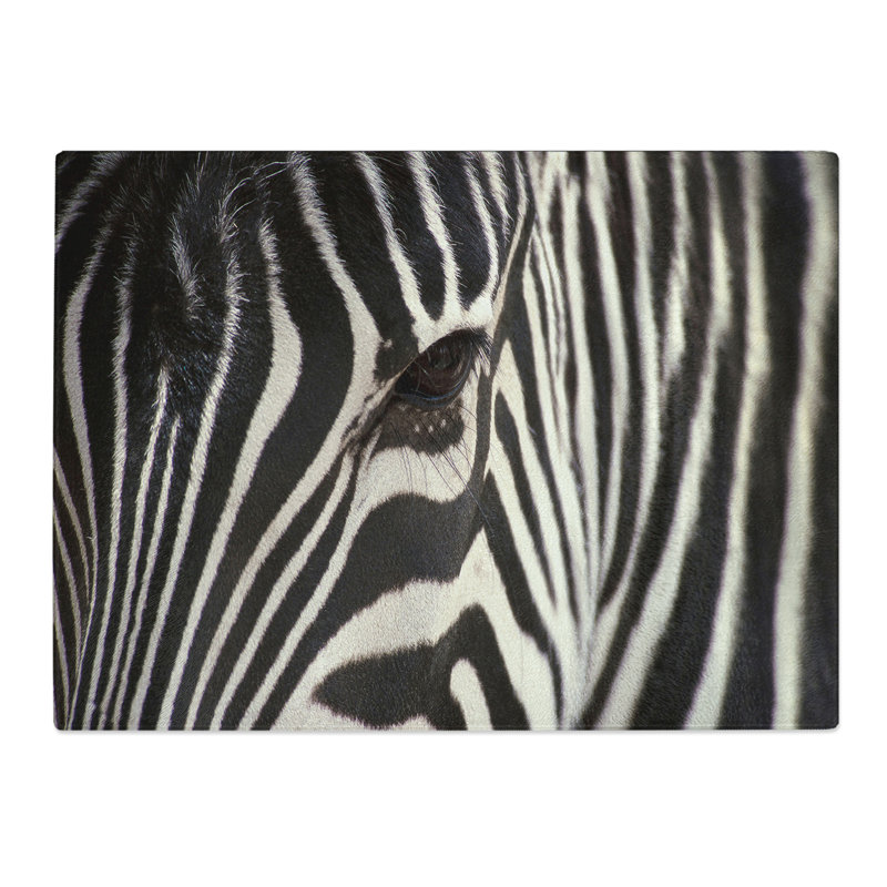 Zebra No.4  Glass Chopping Board
