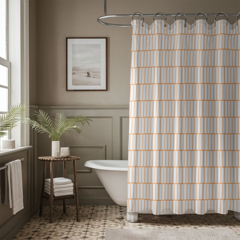 Rideau de douche Peach Elegance - Premium, H 74 po x l 35 po